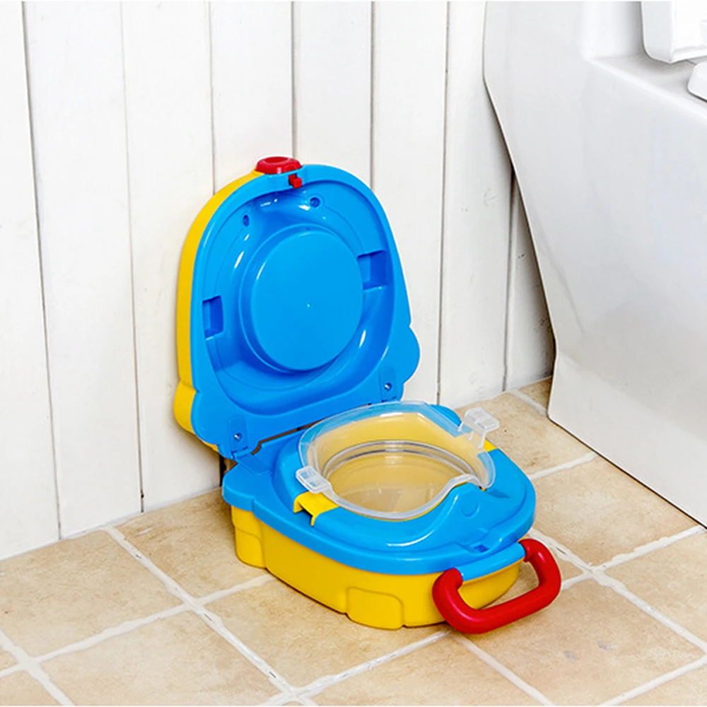 Baby Pot Cute Potty Toilet Seat Travel Baby Toilet Portable Car Squatty Kids Potty Training Seat Girls Boys Seats Children's Pot