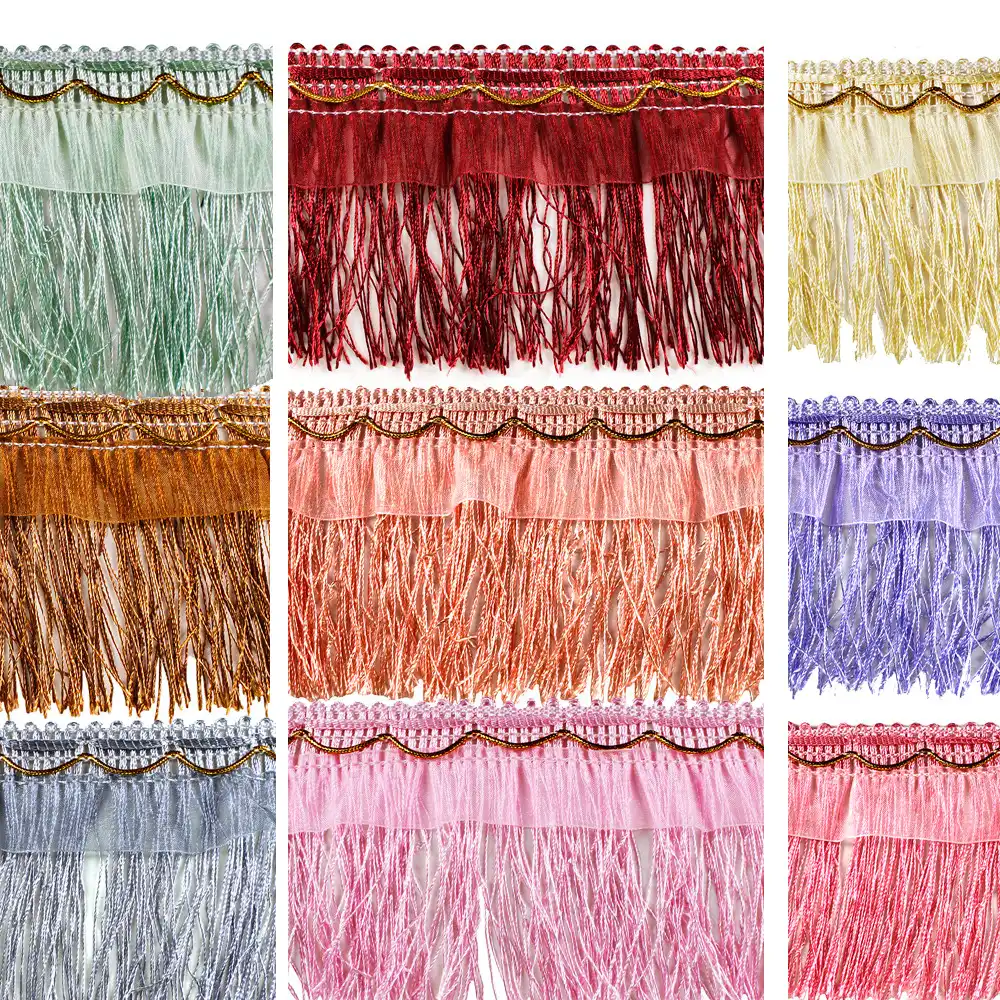 10yard Braid Tassel Fringe Lace Ribbon Trim Motif Curtain Trimming