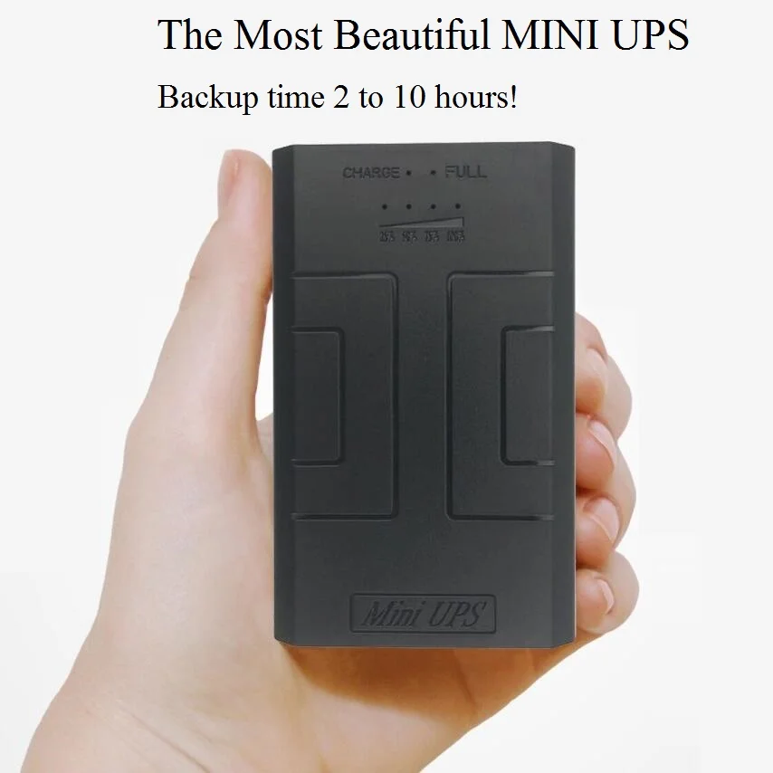 12V2A AC to DC Mini Adapter Uninterrupted Power Supply UPS Provide Emergency Power Backup to CCTV