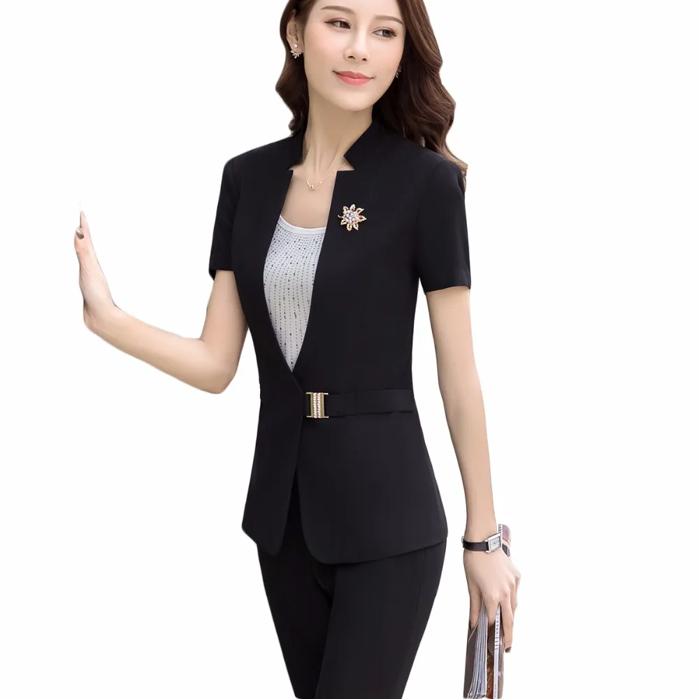 plus size career pant suits