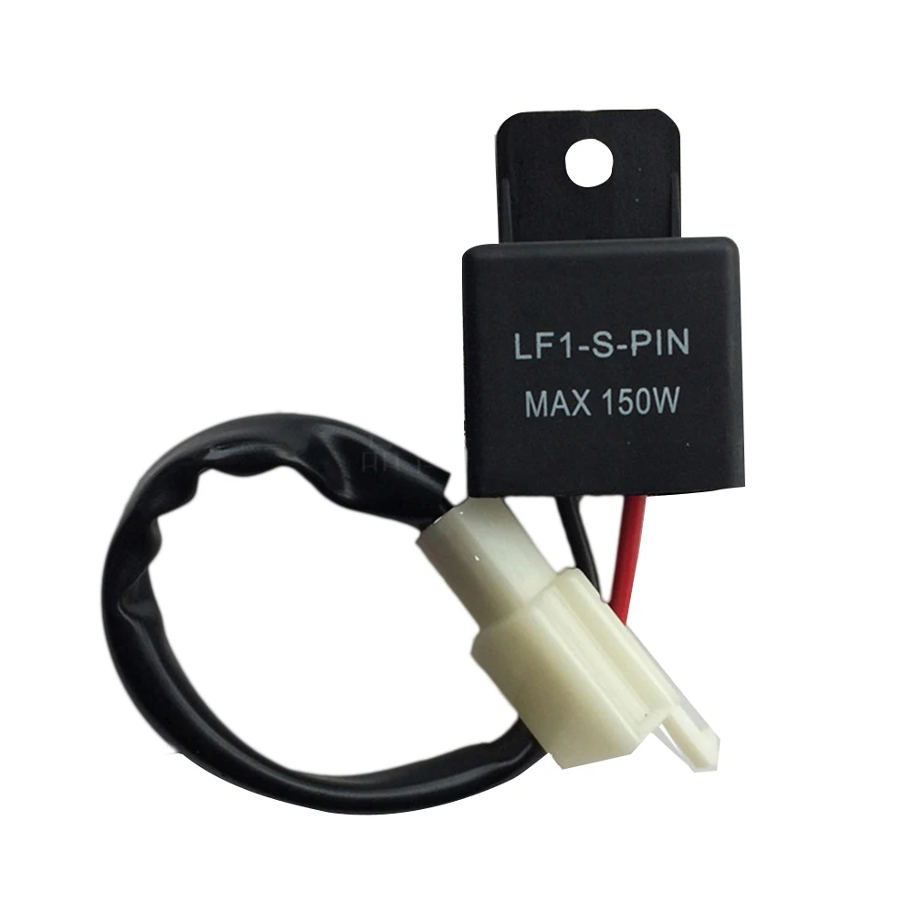 

1 Pc 150W 12VDC Flasher Relay Waterproof Flasher Relay Power Switch Motorcycle Turn Light Motorbike
