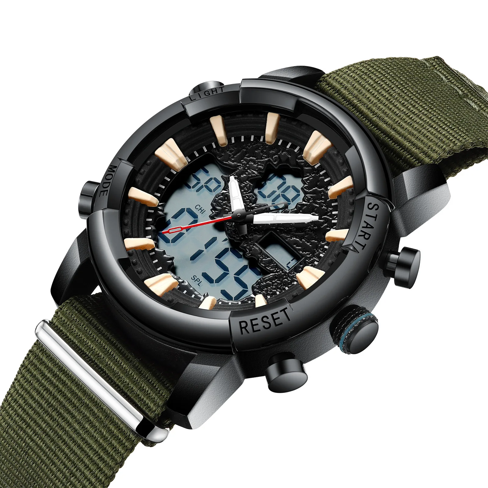 

mens sports watches canvas BIDEN brand men wristwatch digital man watch waterproof calendar men's watch