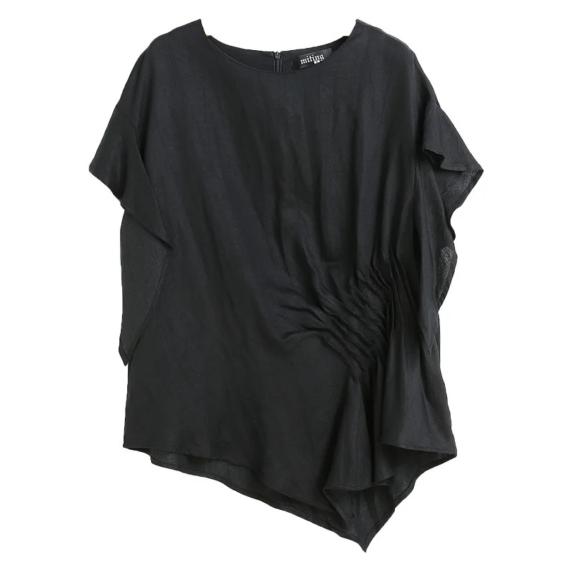 [EAM] 2020 New Spring Summer Round Neck Short