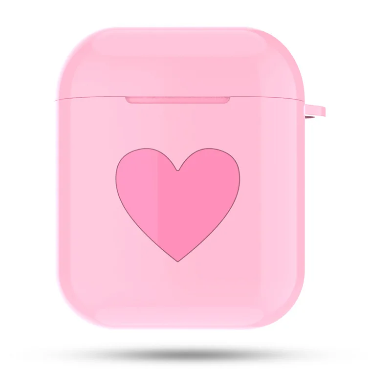 Защитная крышка сердце анти-капля пылезащитный зарядный ящик Аксессуары Силиконовый чехол для Apple Bluetooth гарнитура для airpods