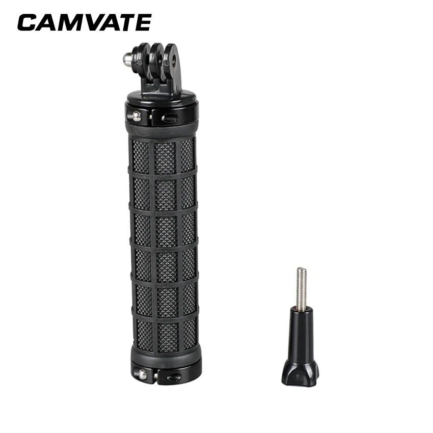 

CAMVATE Rubber Handle With Monopod Mount Adapter For GoPro HD HERO 1 2 3 4 Camera C2176