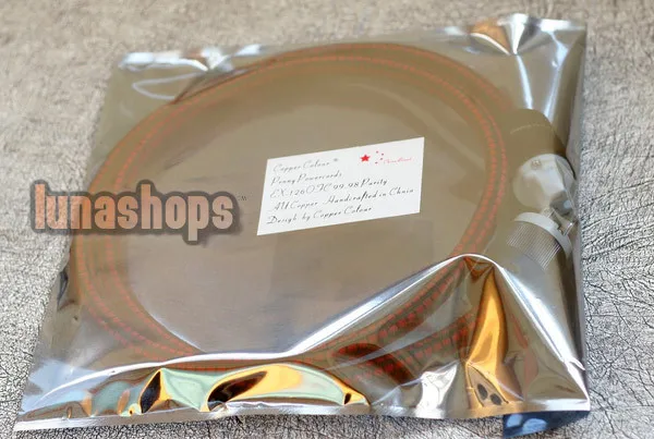 

LN002678 1m CopperColour CC Penny IV Power 3.49 99.998% OCC Copper Cable +EX-126 HIFI