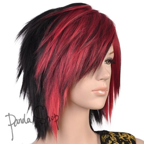 Red/black] Short scene hair extensions