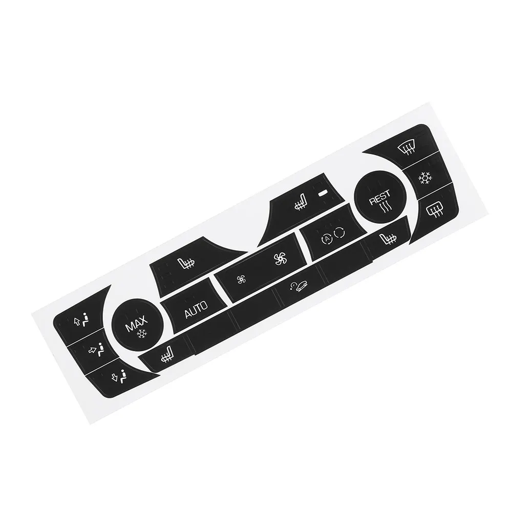 Car Sticker AC Climate Control Button Sticker Panel Button Repair Decal Kit For 2006-2011 BMW E90 E91 E92 330I Regular Type car ac control switch air conditioning control panel