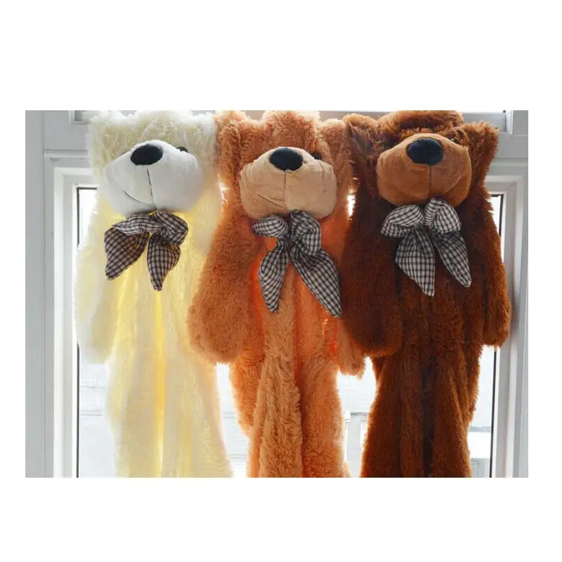 

60cm/80cm Big Bear Skin Plush Toy Cover Stuffed Animal Kkin Cover Toys Washable Plush Bear Cover Skin For Kids Pillows Doll