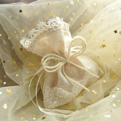 Креативная джутовая льняная Свадебная сумка для конфет и вечерние подарочные сумки персональная лесная коробка конфет Свадебные принадлежности Подарочные Сумки - Цвет: beige