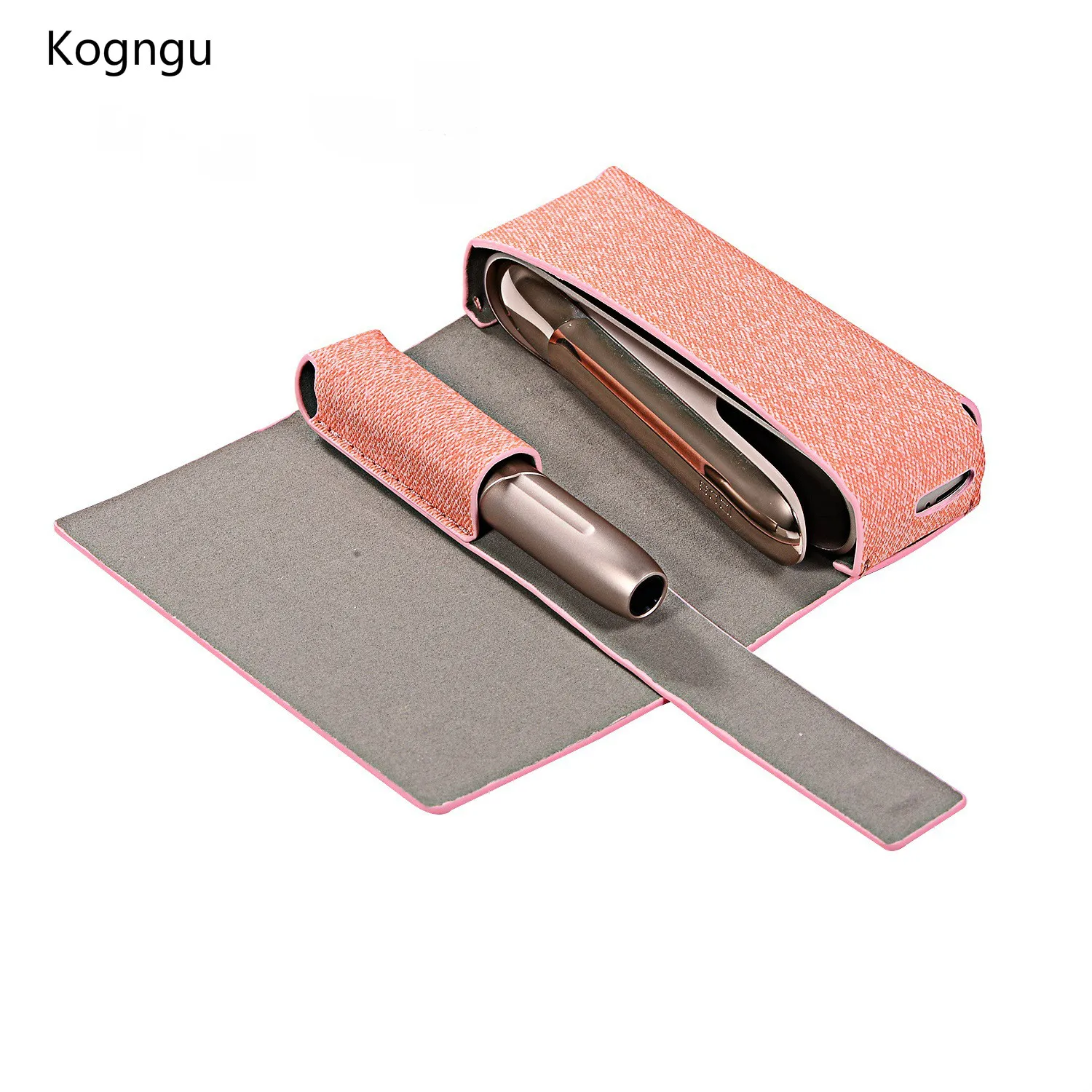 

Kogngu Fashion 4 Colors Cloth 2 in 1 leather Case for iqos 3 Protective Cover for iqos 3.0 4th Accessories
