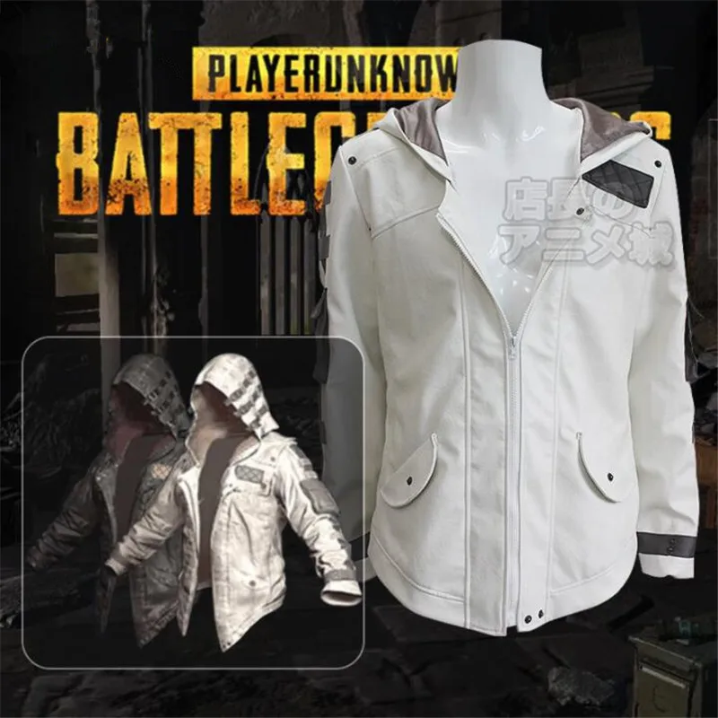  Game PUBG Playerunknown's Battlegrounds Cosplay Costumes Hooded Jacket Cloak Middle Ages Trench Hig