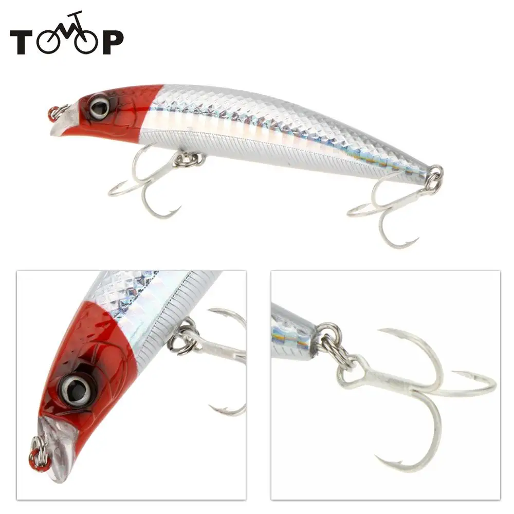 

Trulinoya 10g 9cm Hard Fishing Lure 3D Eyes Minnow Floating Fish Lure CrankBait Tackle Treble Hook Diving 0.5m with Box Carry