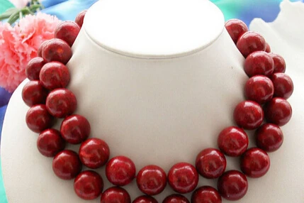 

ddh002926 Huge 34" nature round red coral bead necklace 28% Discount