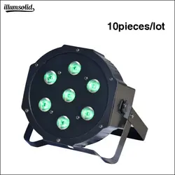 10 шт./лот алюминий сплав 7x12 Вт led par свет мини сценический эффект Освещение