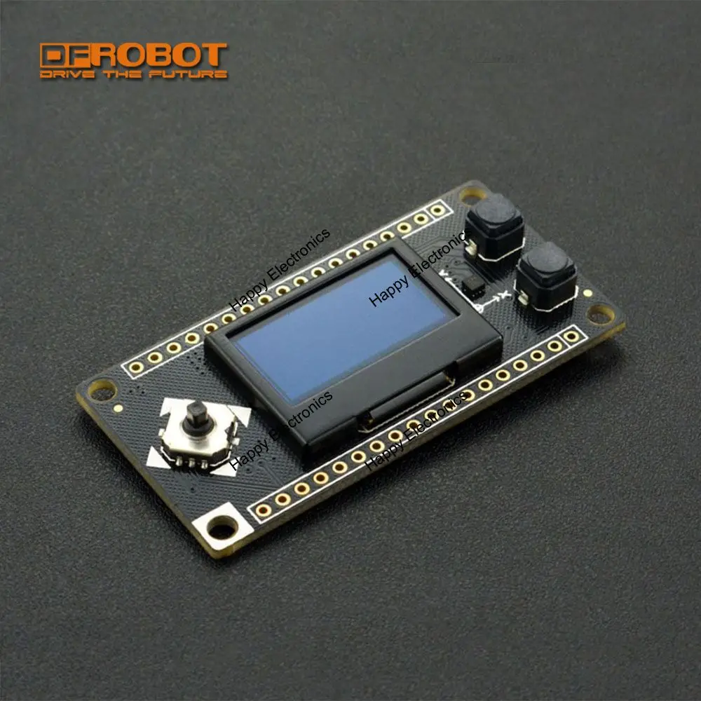 Модуль дисплея Firebeetle OLED12864 3 7 ~ 5 В I2C 3-осевой датчик ускорения 2 цифровые кнопки для