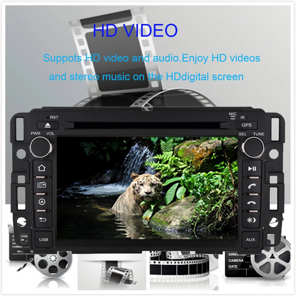 Perfect Android 9.0 Car GPS Navigation with Big USB AUX hole For GMC Yukon/Tahoe/Acadia/Buick Enclave/CHEVROLET Suburban2007-2012 player 2