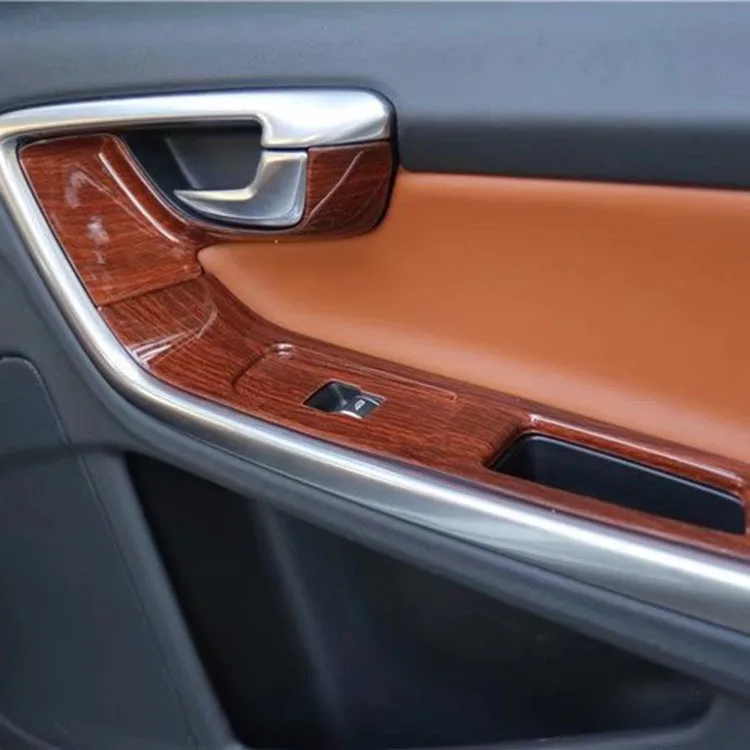 Для Volvo XC60 2014 2017 персиковое дерево узор внутренняя отделка покрытие Декоративные
