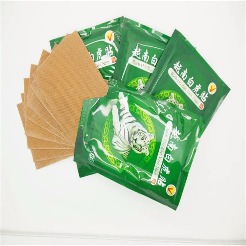 

8 Pcs / lot Vietnam White Tiger Pain Relieve Plaster Patch Meridians Rheumatoid Arthritis Cervical Spondylosis Tiger Balm