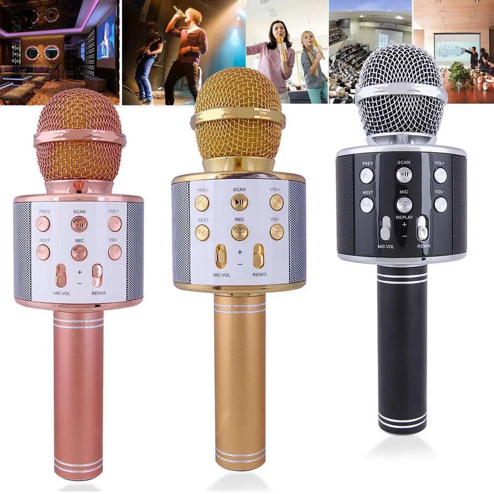 

Wireless Karaoke Easyhold Microphone KTV Player Bluetooth Mic Speaker eals SD998