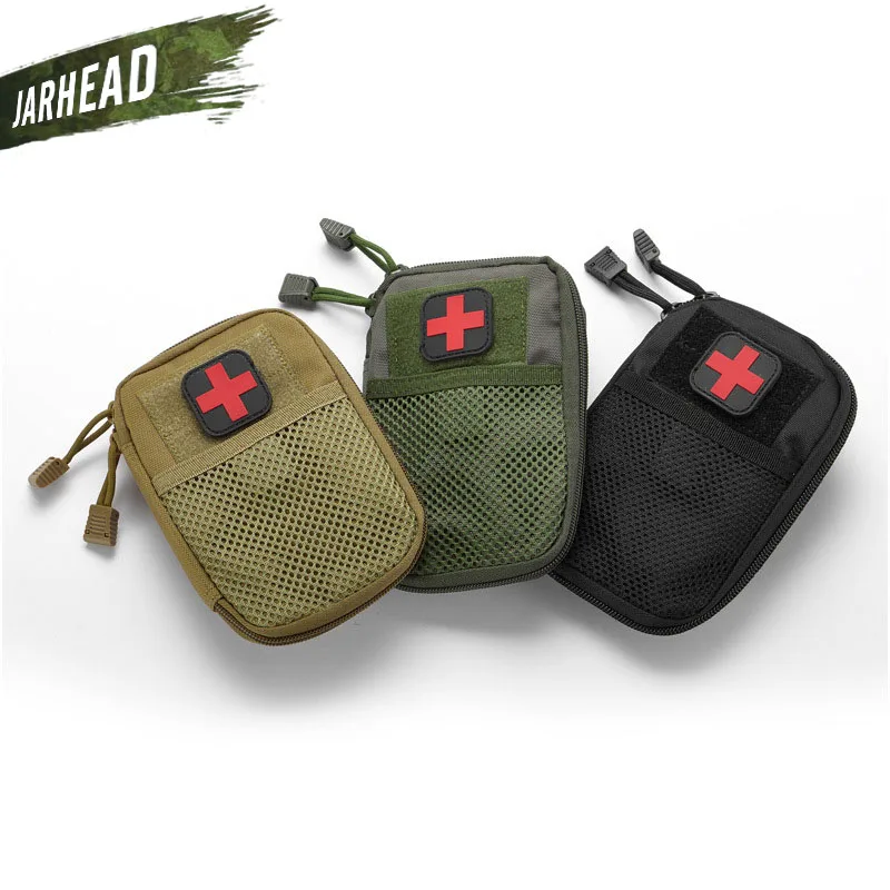 

Outdoor Tactical First Aid Kit Small EMT Medical Bags Mobile Phone Bag Molle Accessory Climbing Camping Hiking Rescue Bag