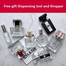 10 мл 30 мл 50 мл высококачественные стеклянные флаконы-спрей для духов портативные флаконы для путешествий пустые бутылки большой емкости без логотипа