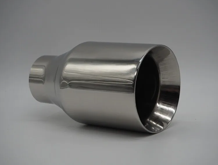 Universal Chrome Stainless Steel Car Rear Dual Exhaust Pipe Tail Muffler Tip Hot