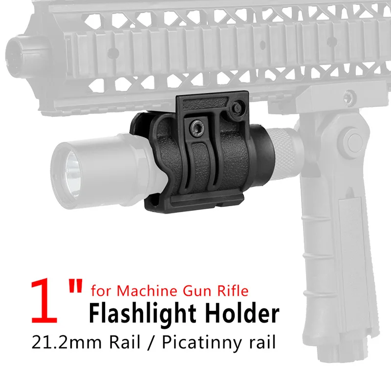 New 26mm QD Quick Detach Flashlight Mount Holder for 21mm Rail for