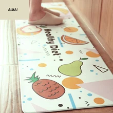 Кухня ПВХ пена резиновая подошва разноцветный принт дизайн наружные дверные коврики Нескользящие моющиеся прочный коврик в ванную комнату