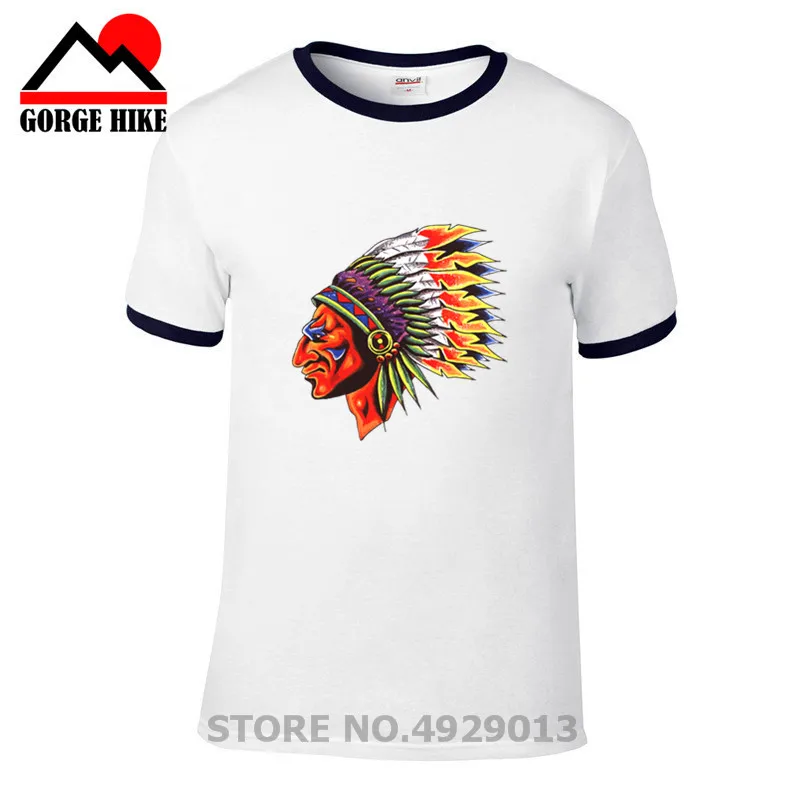 Cotton T-Shirt,Colorful Tribal Elements Fashion Personality Customization Cotton T-Shirt,Colorful Tribal Elements Fashion Personality Customization