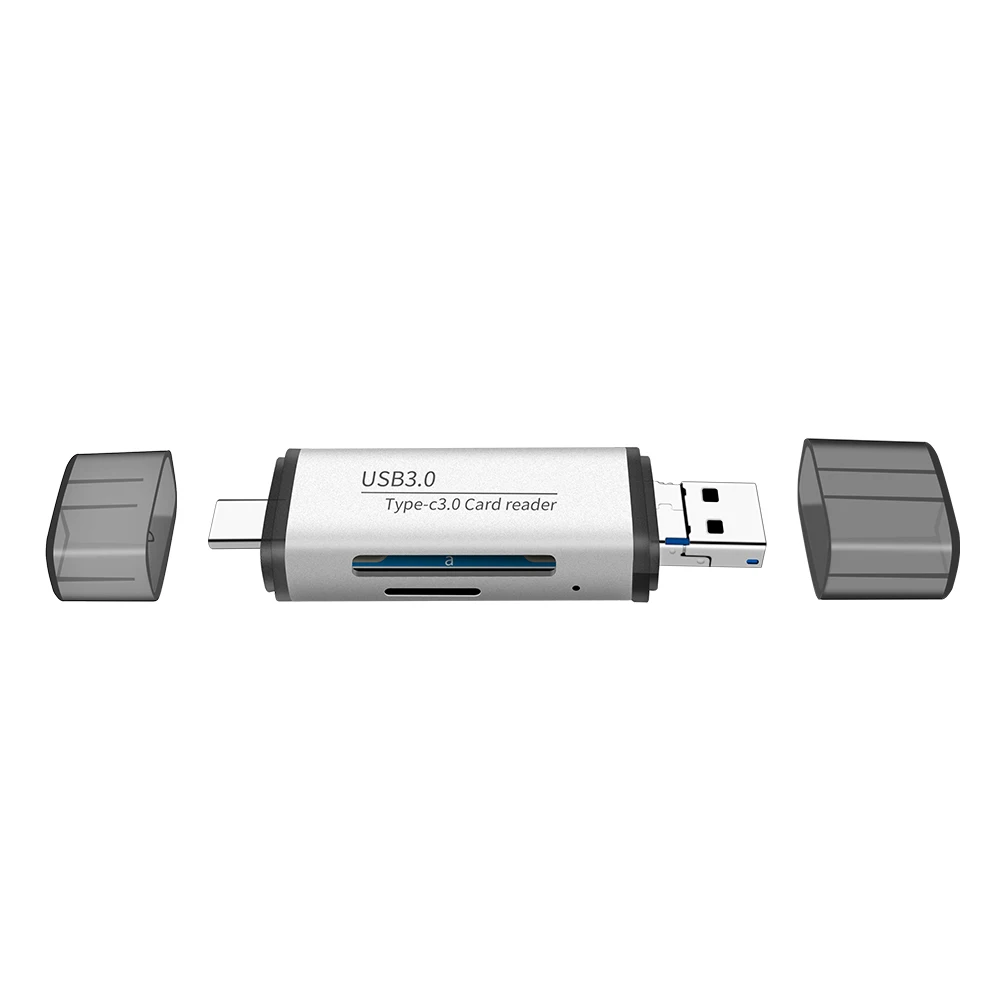 SD TF Card Reader Aluminum Alloy USB 3 0 Type c Micro USB Card Data Interaction 3
