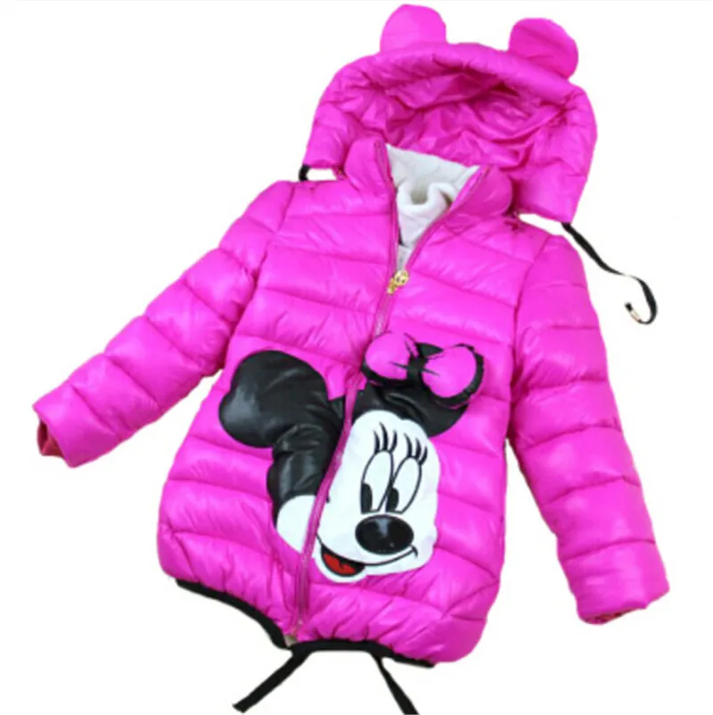 Новинка года; зимняя куртка для девочек пальто с рисунком из мультфильма «снежное сокровище» одежда с хлопковой подкладкой Детское пальто детская одежда - Цвет: as picture