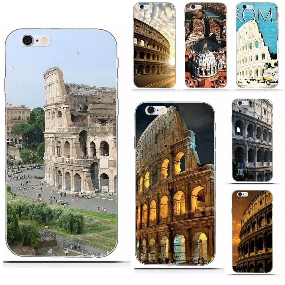 Soft Best Cases For Huawei G7 Y6 II Y7 Xiaomi Redmi Note 2 3 5 Mi 4 4C 4I 5S 5X 6X 8 SE Pro Vintage Colosseum Rome Italy S | Мобильные