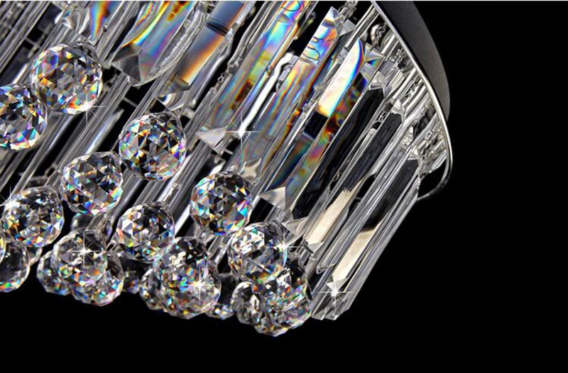 Лидер продаж круглый flushmount K9 с украшением в виде кристаллов современная люстра в минималистическом стиле светодиодный потолочный светильник для гостиной люстры для спальни
