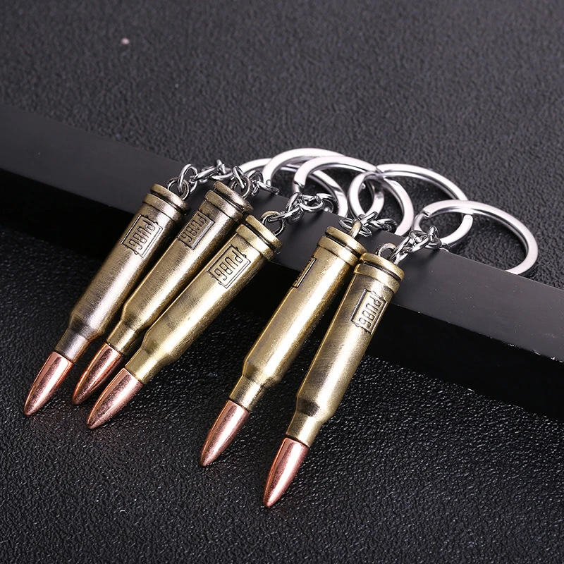 PUBG P92 Red Signal Pistol Revolver Keychain Metal Key Chain Keyring Playerunknown's Battlegrounds Weapons Car Pendant Key Gifts
