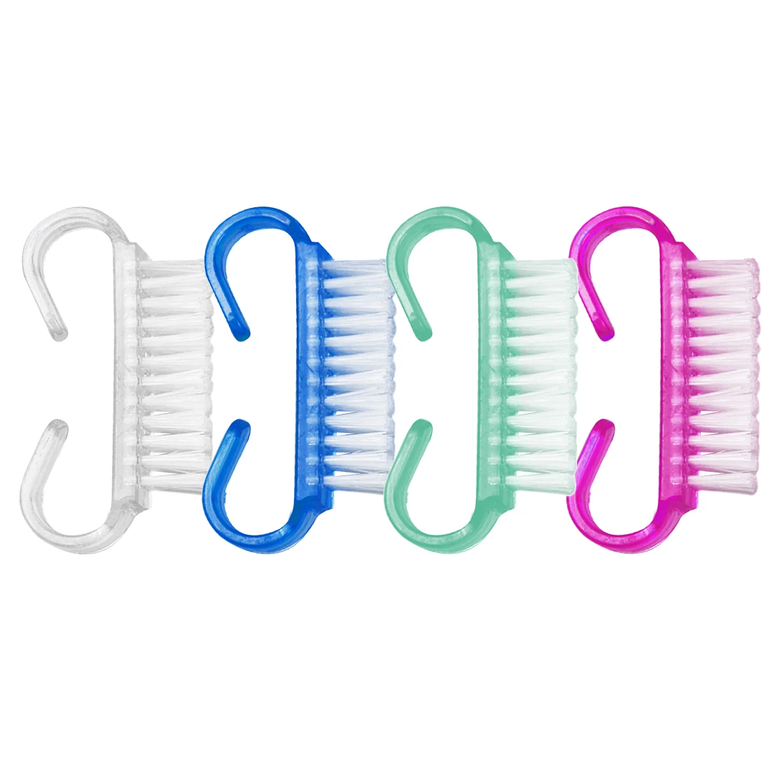 10 Pcs Pedicure Brushes for Men and Women Handle Grip Nail Brush