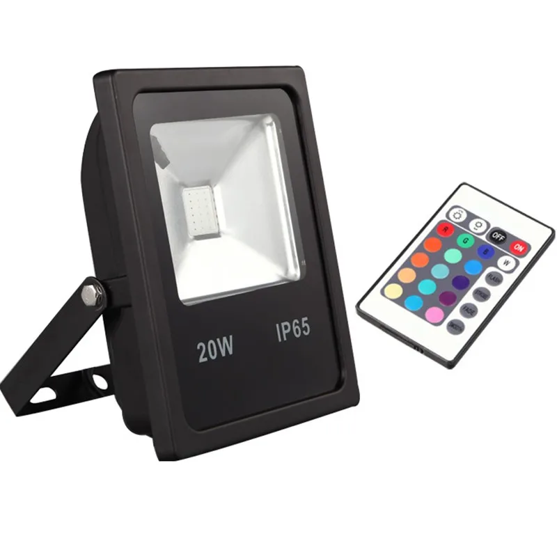 

RGB LED floodlights 10W 20W 30W 50W Led Outside flood light AC85-265V Outdoor Reflector Spotlight Waterproof IP65