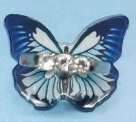 D Cartoon Butterfly Metal Ring Phone holder Car Mount Stand Finger Ring Smartphone Holder Mobile Phone Holder For All Phone - Цвет: D