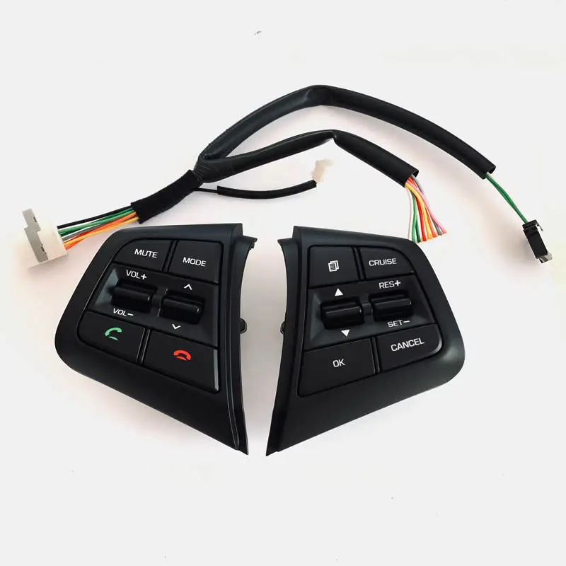 Руль для hyundai ix25 creta 2,0 1,6 кнопки Bluetooth телефон круиз контроль пульт дистанционного управления Кнопка левая музыкальная кнопка