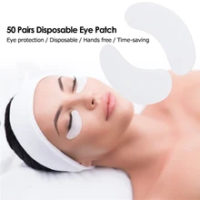 50 пар Бумага патчи глазную повязку подушечки для наращивания ресниц глаз накладки-наклейки под глаз для стягивания кожи увлажняющая маска прививки инструменты для макияжа