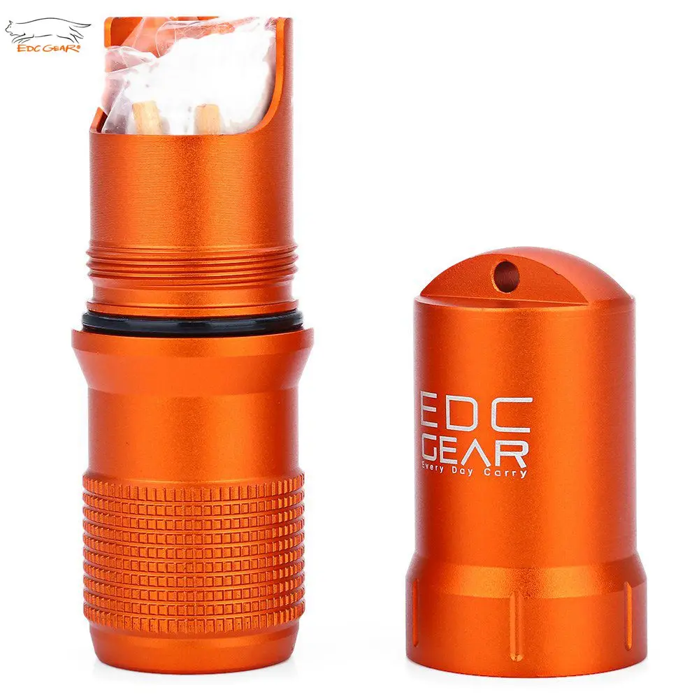 EDCGEAR Survival Travel Kit Box Gear Aluminum Waterproof Container
