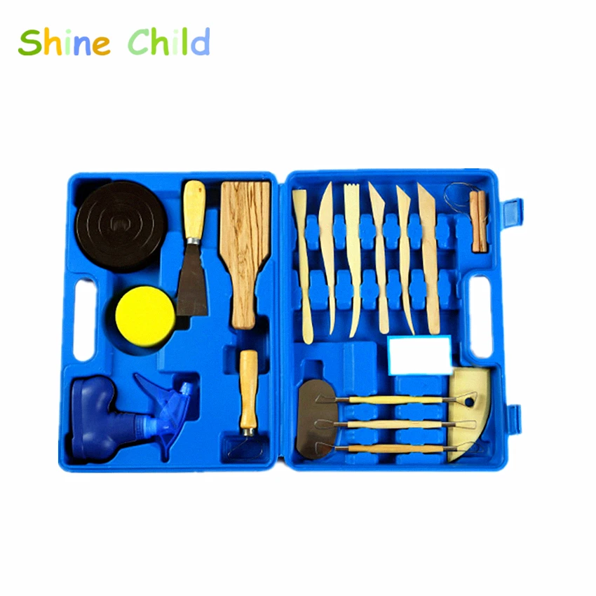 

DIY Professional Fimo Tools Soft Polymer Clay Wood Carving Tools Sculpture Slime Gadget Charm Model Bag Kit For Art Students