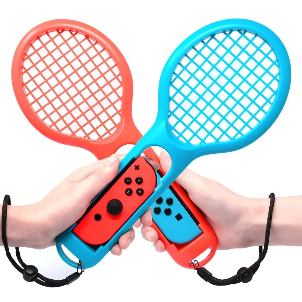 Chinfai-2-pcs-lot-2018-M-ario-Tennis-Racket-Joy-con-for-Nintend-Switch-ABS-Joy