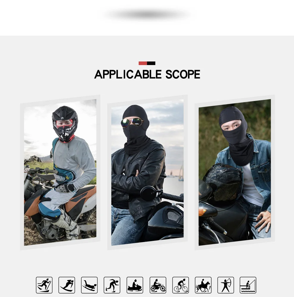 Маска для мотоцикла HEROBIKER, Балаклава, маска для лица, байкер, мотоцикл, теплые солнцезащитные защитные головные уборы, маска для лица, мотоциклетная маска