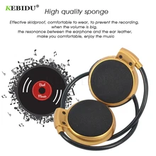 Kebidu модные спортивные bluetooth беспроводные музыкальные стерео наушники Bluetooth наушники для смартфона, компьютера, ПК, ноутбука