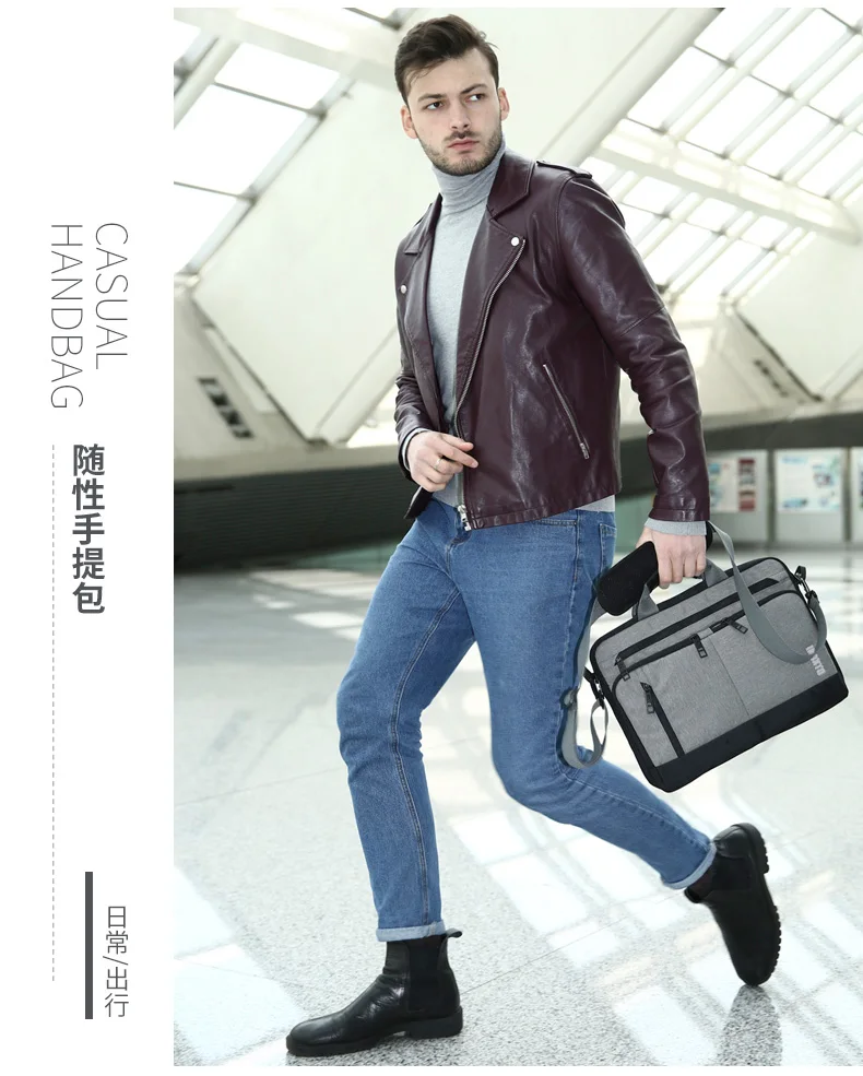 High Quality Man Business Hand Bag Male Single Shoulder Bags for Laptop Man Crossbody Pack with Many Pocket 38*7*28CM