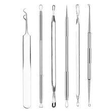 6 шт./компл. игла для удаления прыщей Blackhead жидкость для снятия безопасности комедонов инструмент из нержавеющей стали для лица для удаления шрамов от акне, инструмент для удаления прыщей экстрактор#35