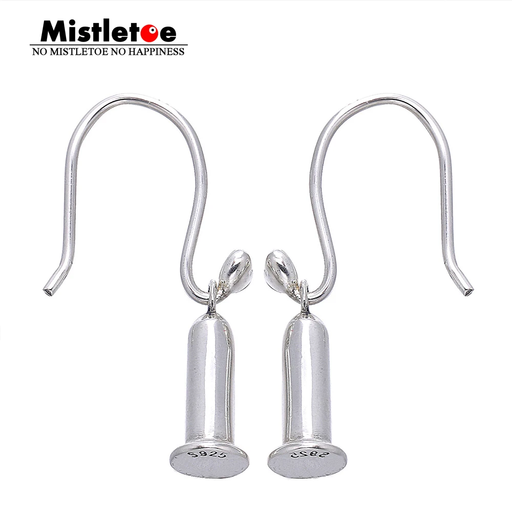 

Authentic 925 Sterling Silver Charm Barrel & Posts Heart Drop Earrings Without Beads Compatible with Brand Earrings Jewelry