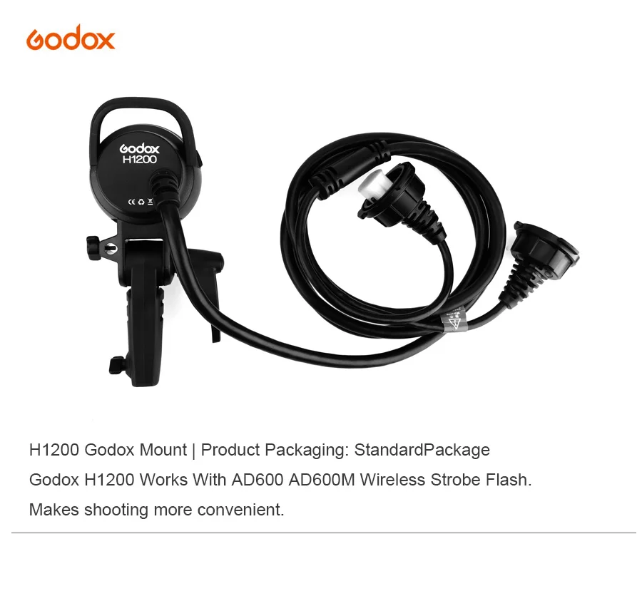 Godox h1200 Godox крепление для ad600 ad600m Беспроводной вспышки строба(Godox крепление