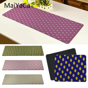 

MaiYaCa Cool New Gold And White Polka Dot1 Silicone Pad to Mouse Game Large Mousepad Grande Gaming Mouse Mice